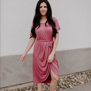 Abigail Wrap Dress - Rose